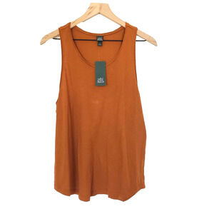 NEW!! Wild Fable SIZE L Women's Relaxed Fit Sienna Brown Racerback Tank Top